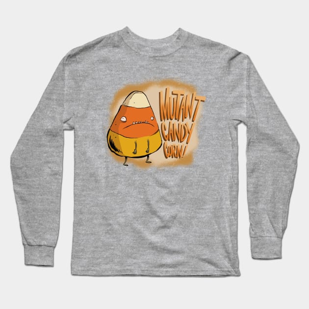 Mutant Candy Corn! Long Sleeve T-Shirt by westinchurch